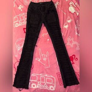 Chic Black Flare Jeans for Women